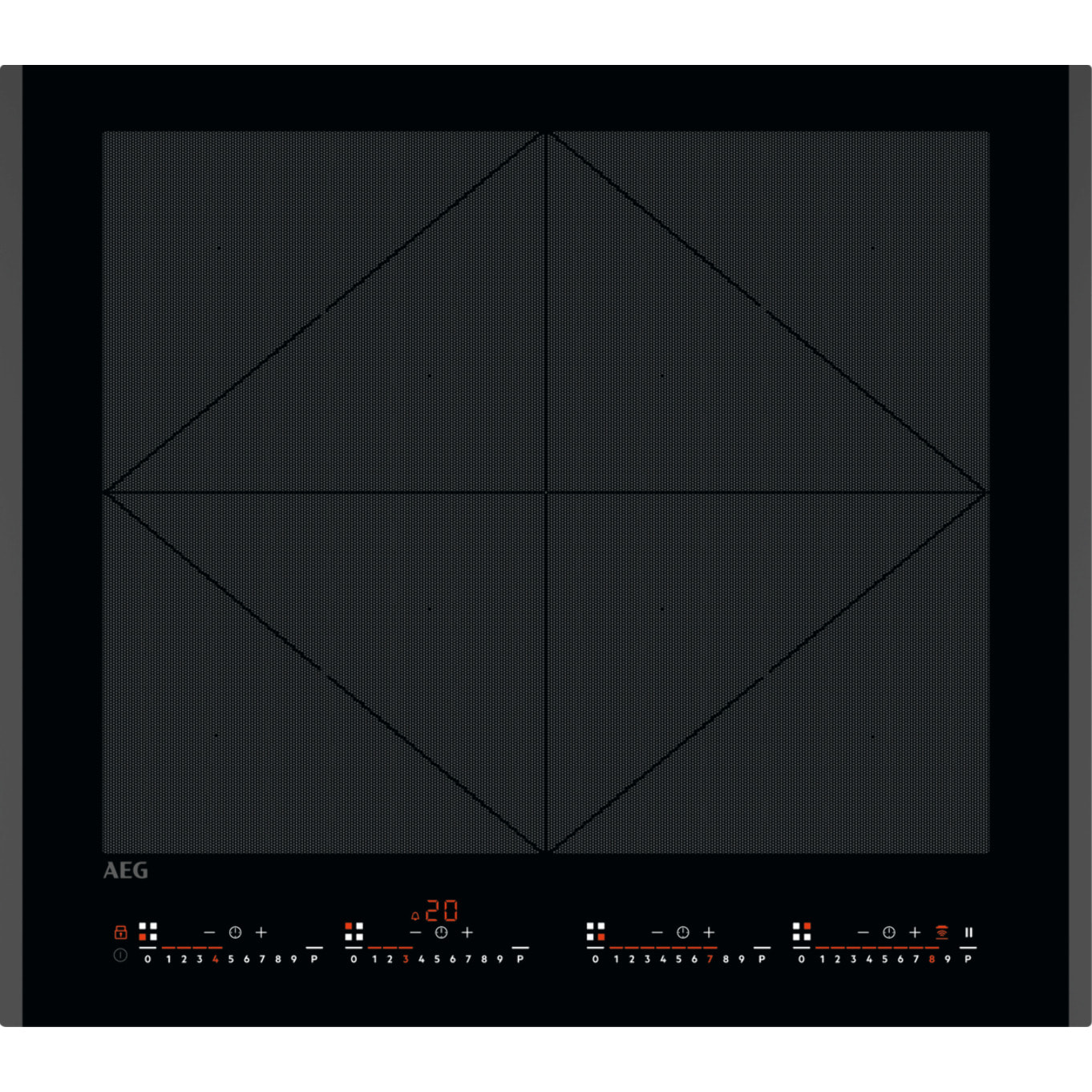 AEG Placa de inducción Serie 6000 TotalFlex de 60 cm TR64IT00FB