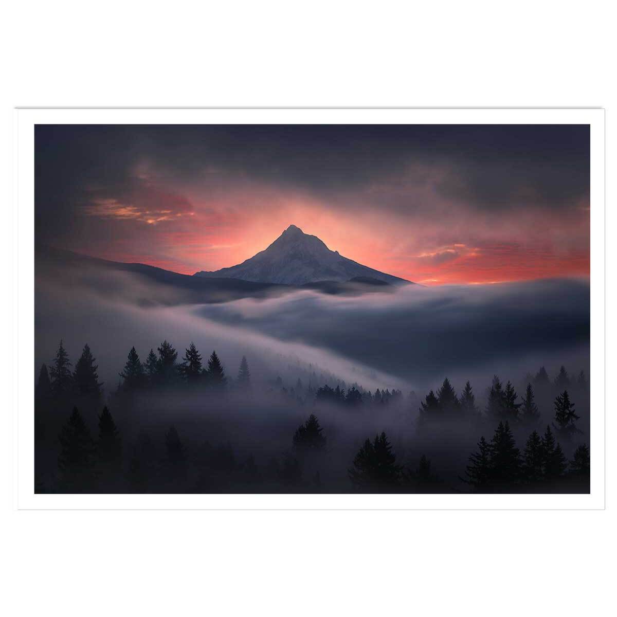 Affiche Brume en Oregon Affiche seule