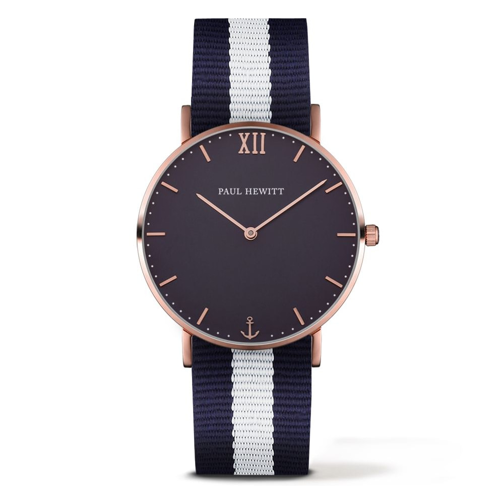 Reloj Paul Hewitt PH-SA-R-ST-B-NW-20S Unisex Analogico Cuarzo con Correa de Nylon