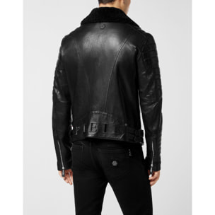 PHILIPP PLEIN Biker de cuero
