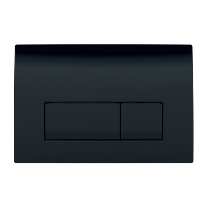 Delta 50 Plaque de commande double touche, Noir  brillant (115.119.DW.1)