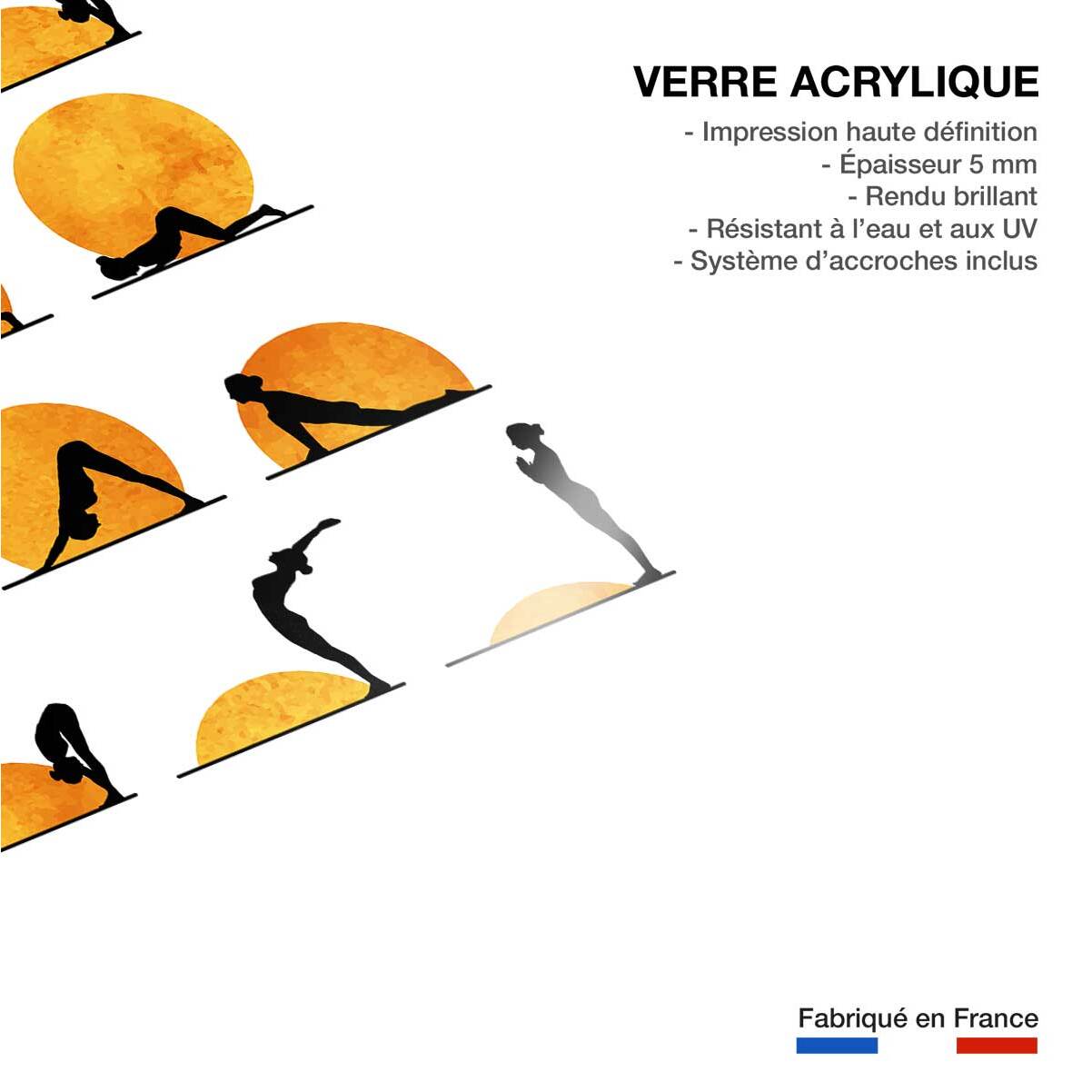 Tableau zen yoga days  Tableau plexiglas