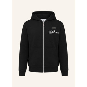 PHILIPP PLEIN Felpa con zip e cappuccio TEDDY