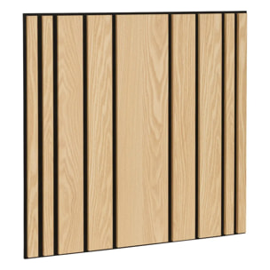 Panneau décoratif mural Colva beige fond noir 60x60cm