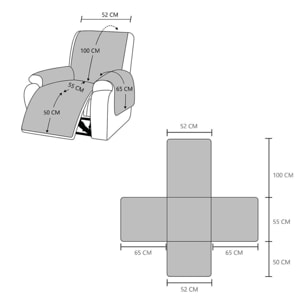 Copripoltrona trapuntato per poltrona relax atene rosso