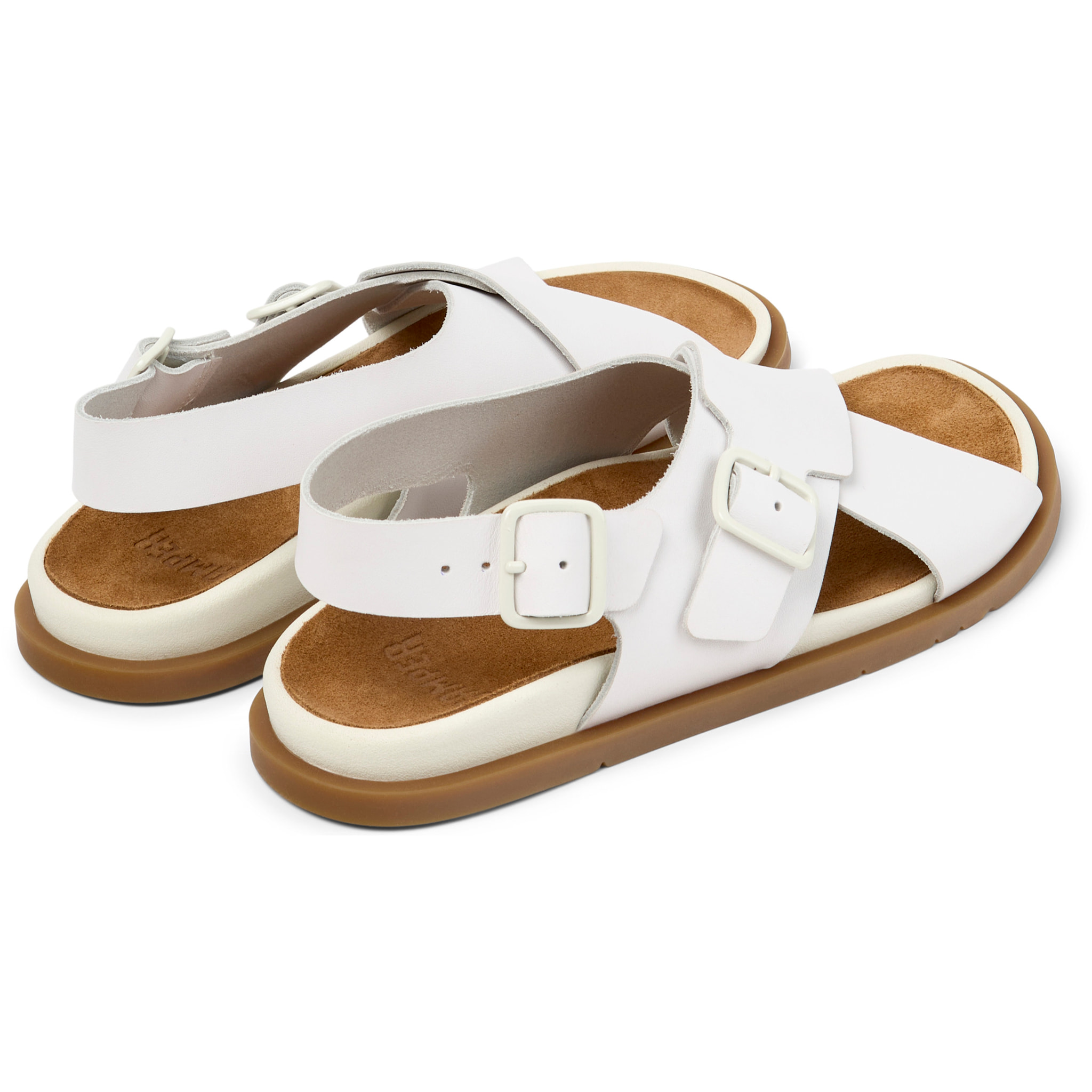 Sandalias - CAMPER Lluc Sandal - Blanco - Cuero liso