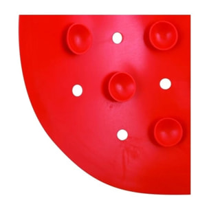 Tapis Fond de douche antidérapant Caoutchouc CLASS 54x54cm Rouge MSV