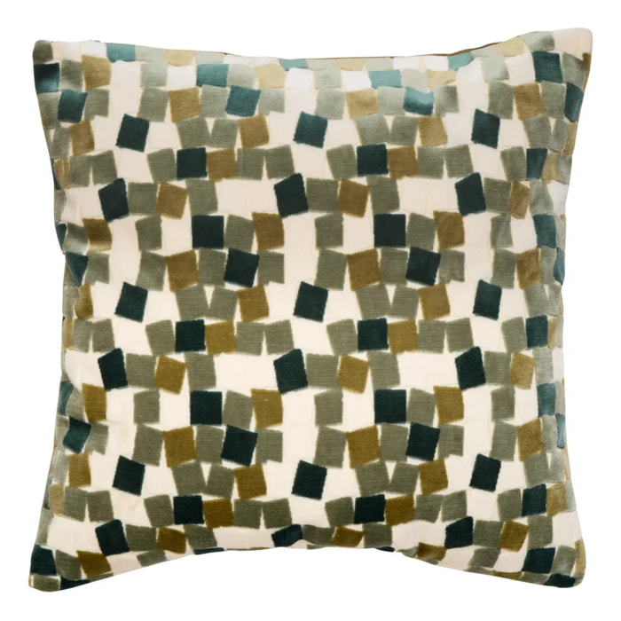 Coussin Mosai carré 53x53cm vert