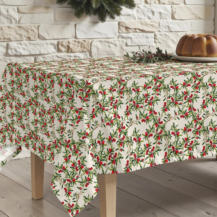 Nappe en résine Anti-tâches Navidad Hojas