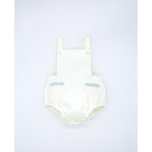 Peto bolsillos piqué blanco