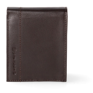 Portafoglio uomo in vera pelle - Modello False - Casual - 12.5 x 10.0 x 2.0 cm