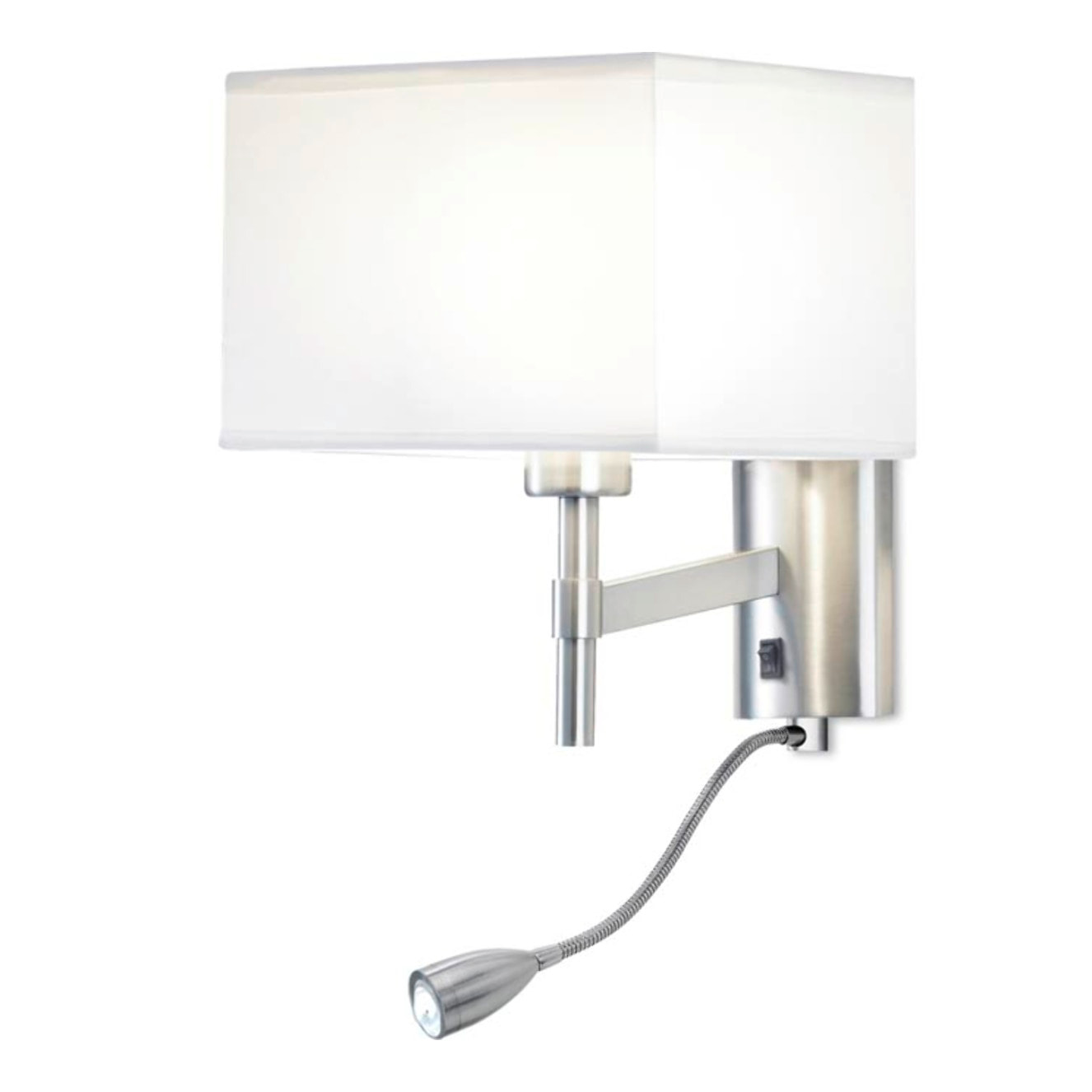 LEDS C4 APLIQUE BRISTOL LED 2.2 BLANCO CÁLIDO - 3000K NÍQUEL SATINADO. PANTALLA NO INC