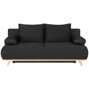 Canapé convertible 3 places en tissu - LARIA