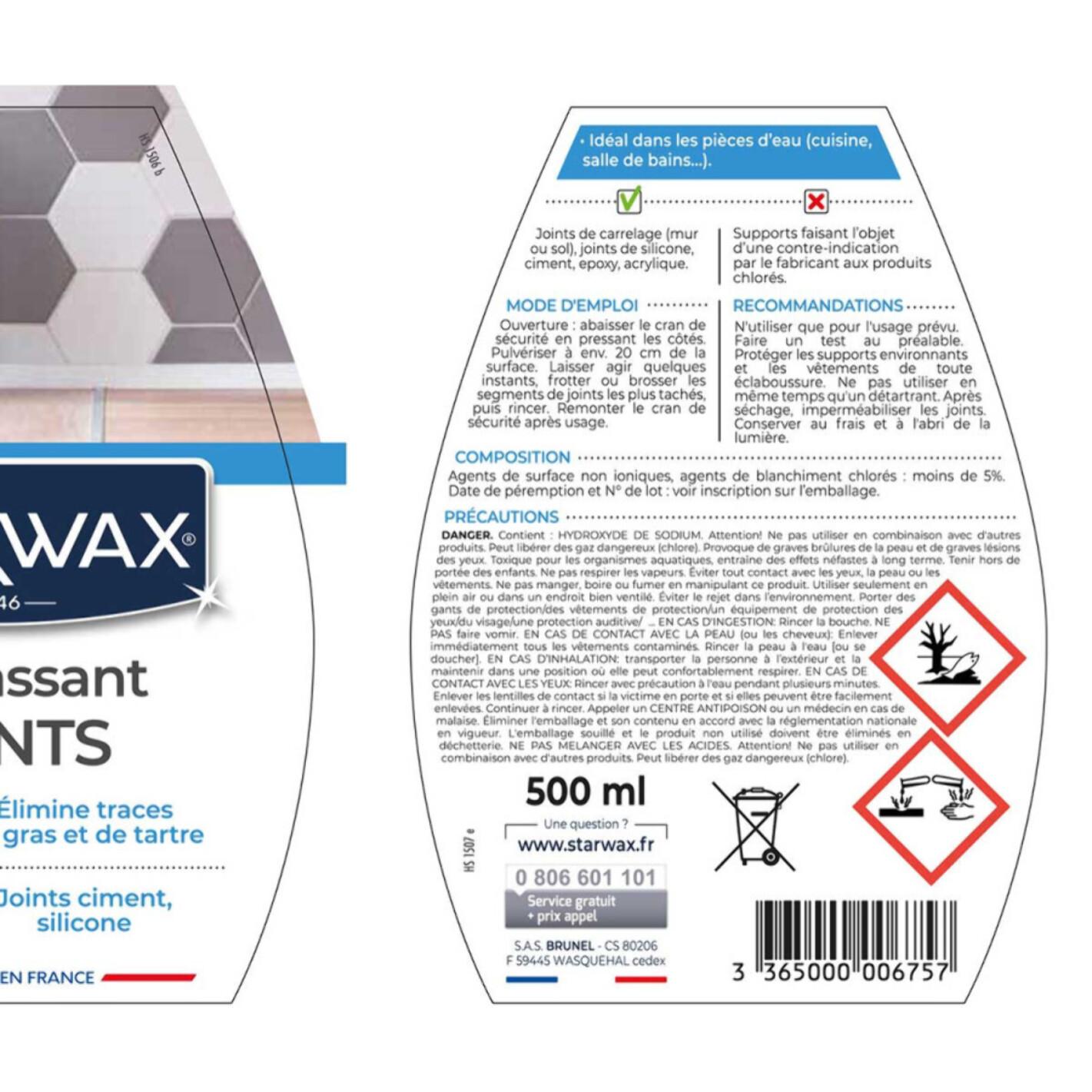 Pack de 2 - Starwax - Decrassant Joints 500Ml
