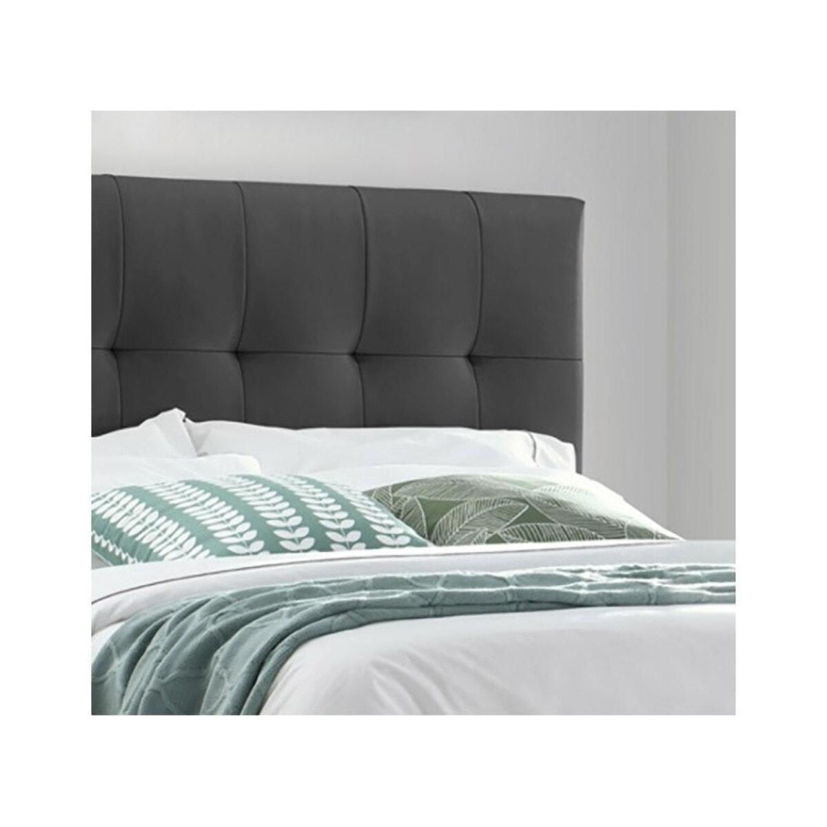 Lit double design capitonné 140 x 190 - BIANCA