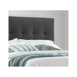 Lit double design capitonné 140 x 190 - BIANCA