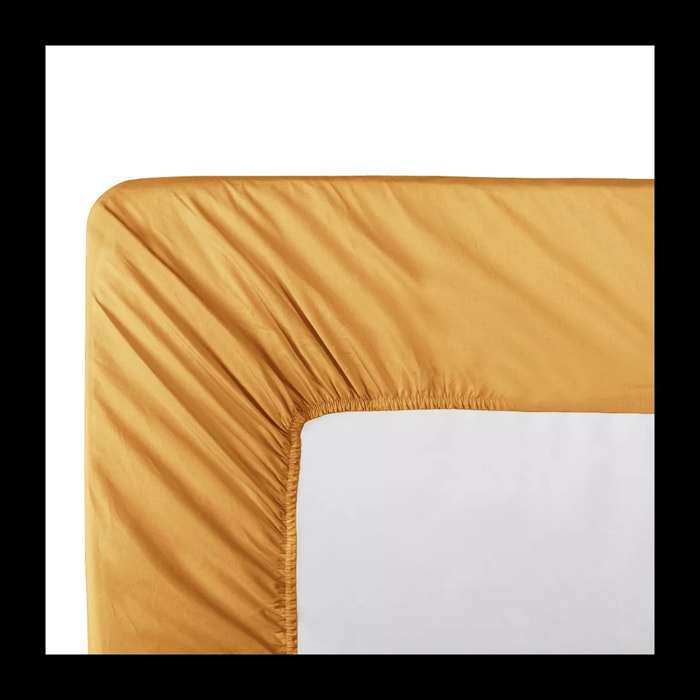 Drap housse duo Olana safran