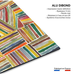 Tableau abstrait rayures i  Tableau alu Dibond