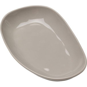 Assiettes creuses Organic 25cm taupe set de 4 Kare Design