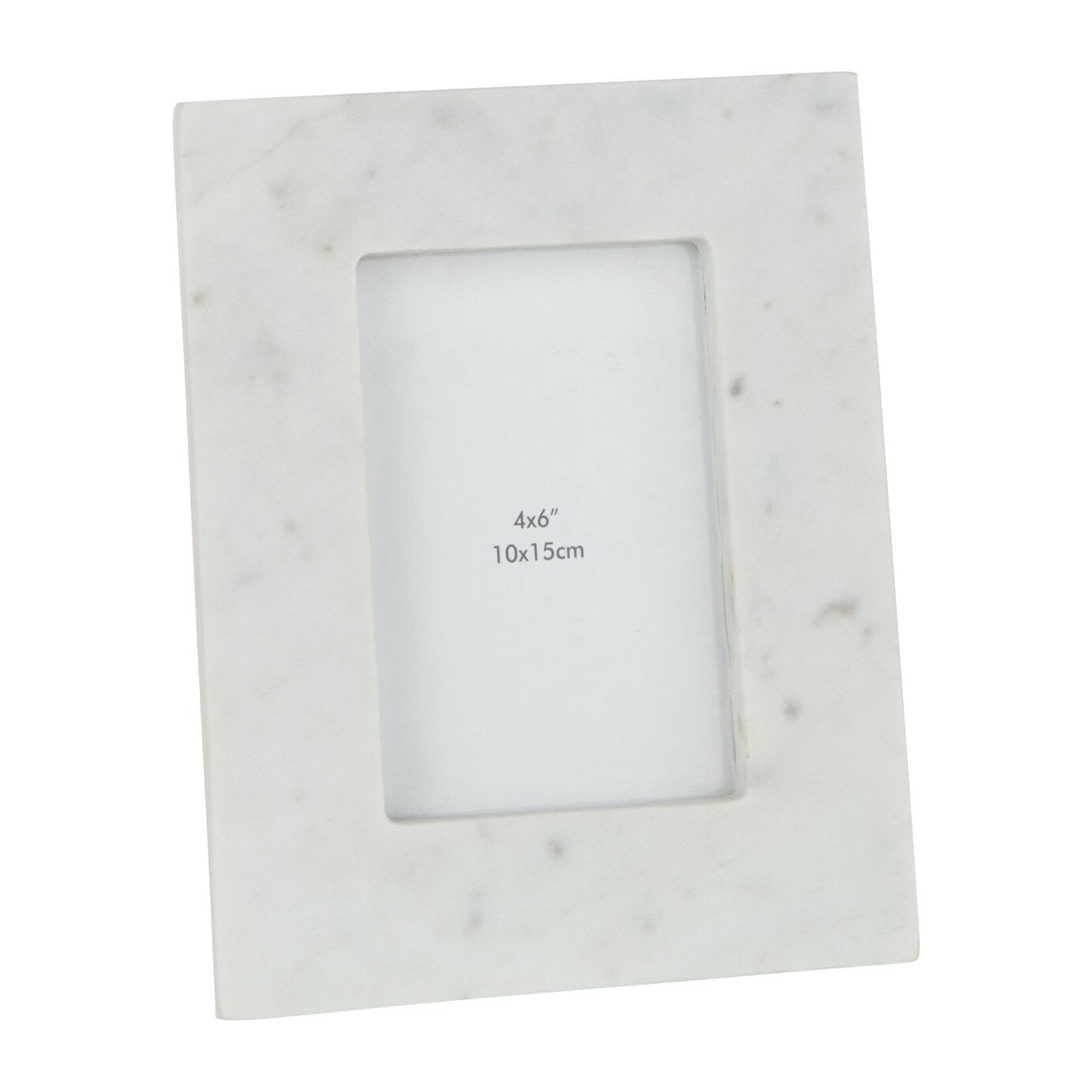 J-Line cadre photo Marbre - pierre - blanc - small