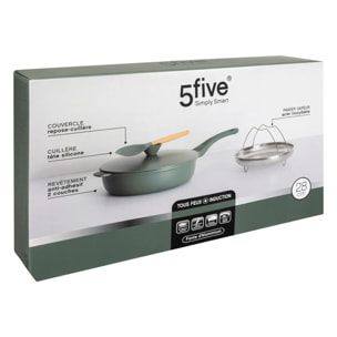 Sauteuse D28cm en fonte d aluminium vert