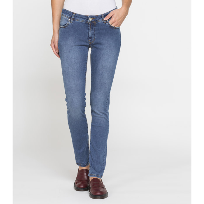 JEANS SLIM FIT A VITA BASSA IN DENIM STRETCH 9,5oz