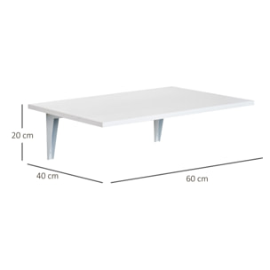 Mesa Plegable de Pared para Cocina y Comedor 60x40x20cm Mesa Auxiliar