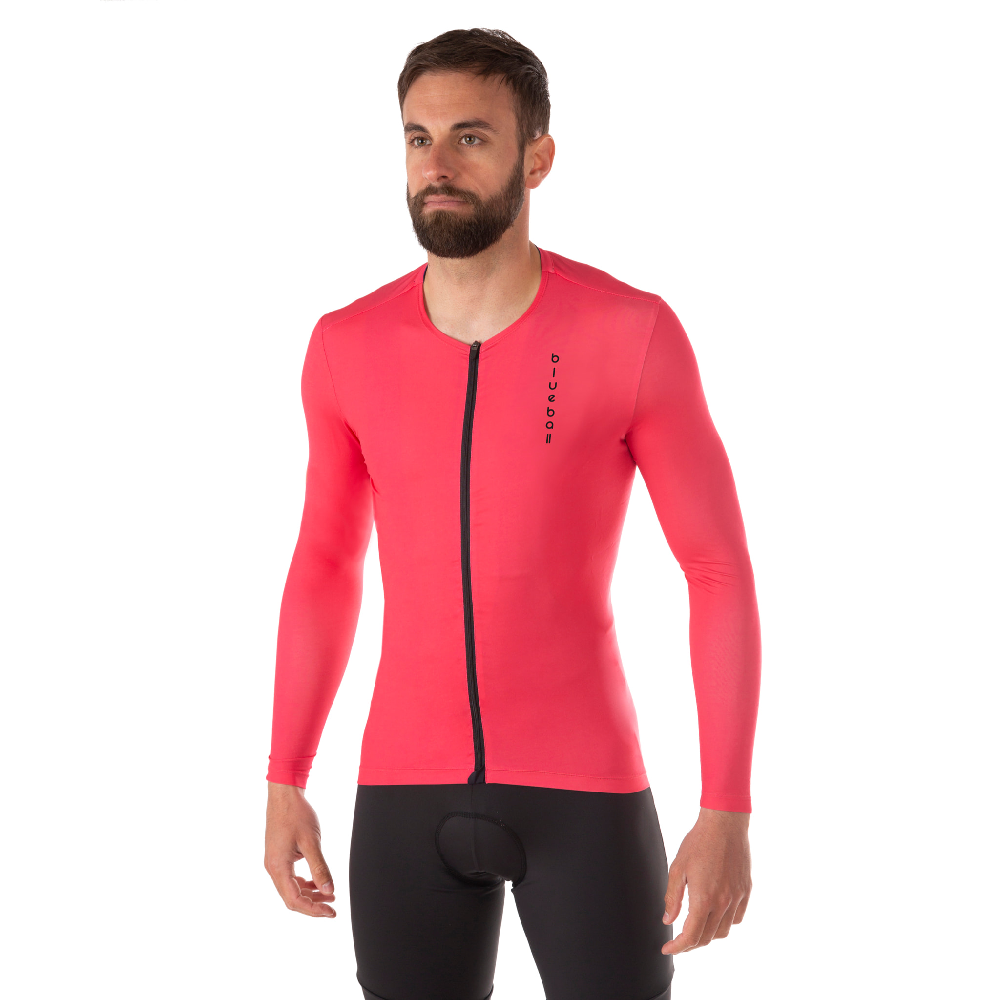 MAILLOT CICLISMO MANGA LARGA HOMBRE BLUEBALL EN ROJO