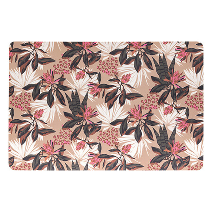 Set de table enduit motif tropical - Rose Boudoir