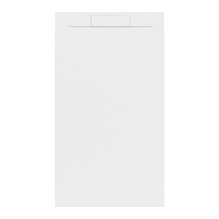 Fusion Receveur de douche 100x90cm en marbre coulé, blanc (SATFU10090BL)