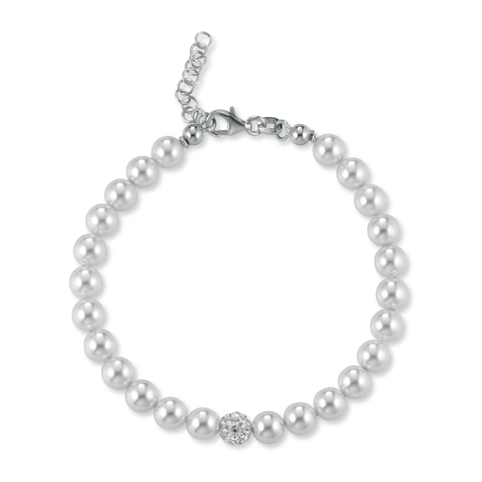 Bracciale FuJiko Perle Crystal Pearls Argento 6 mm