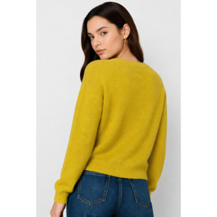Kocca - Maglia da donna a maniche lunghe in mohair con paillettes Donna