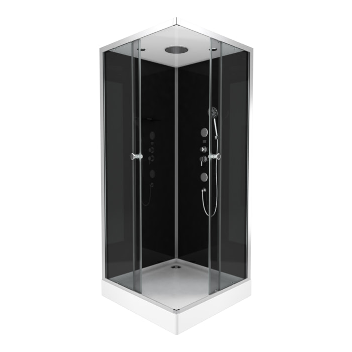Cabine de douche carrée 90x90x215cm - RAVEN SQUARE
