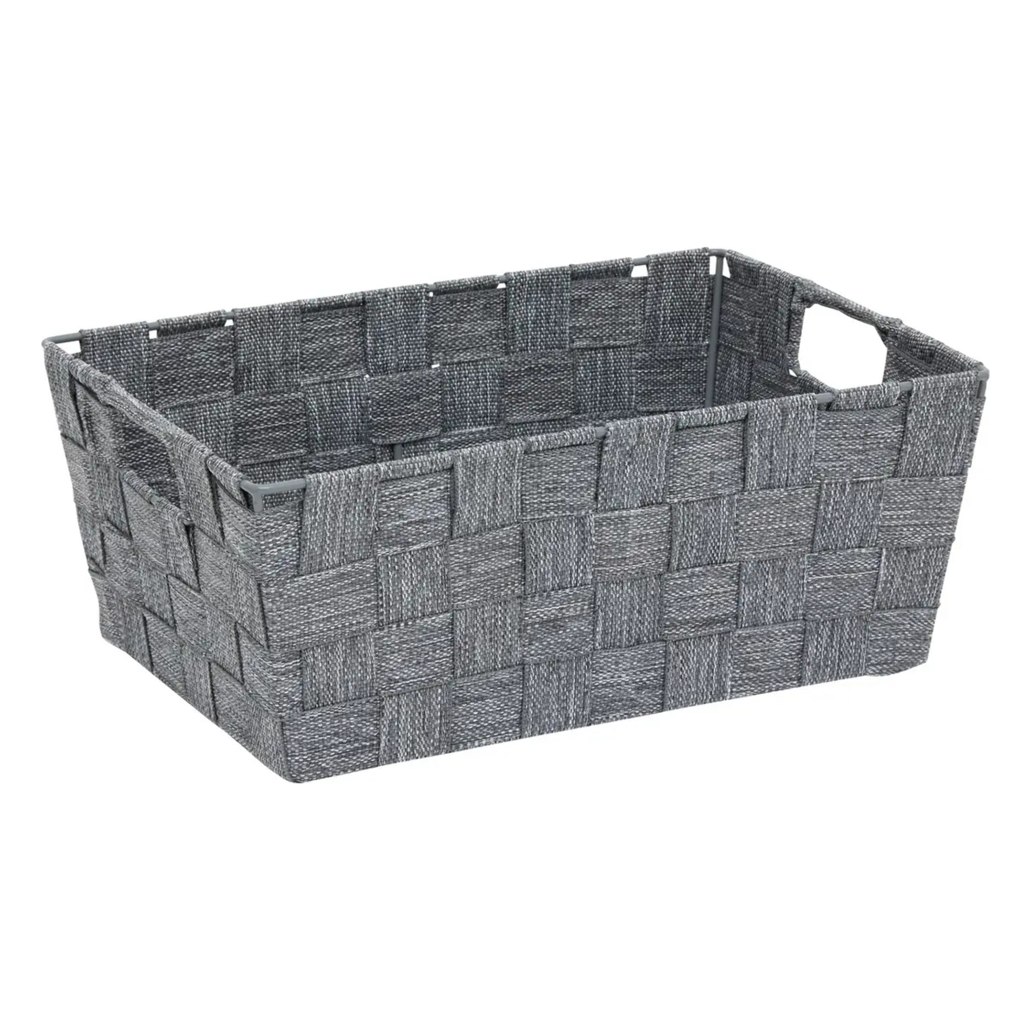 Panier Lise biseauté L28cm gris