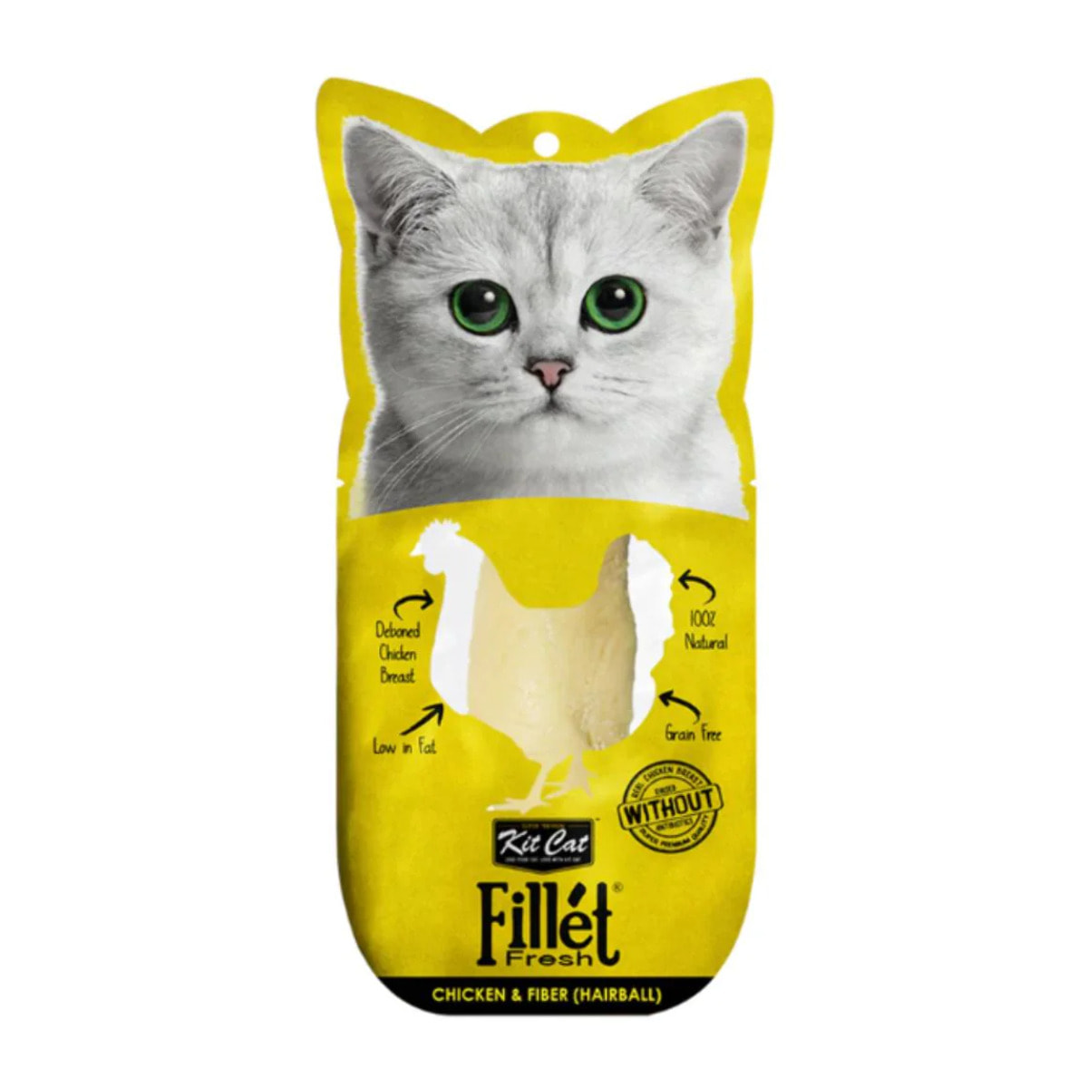 Kit Cat FilletFresh - Pack Degustación 18 ud Snack natural para gatos