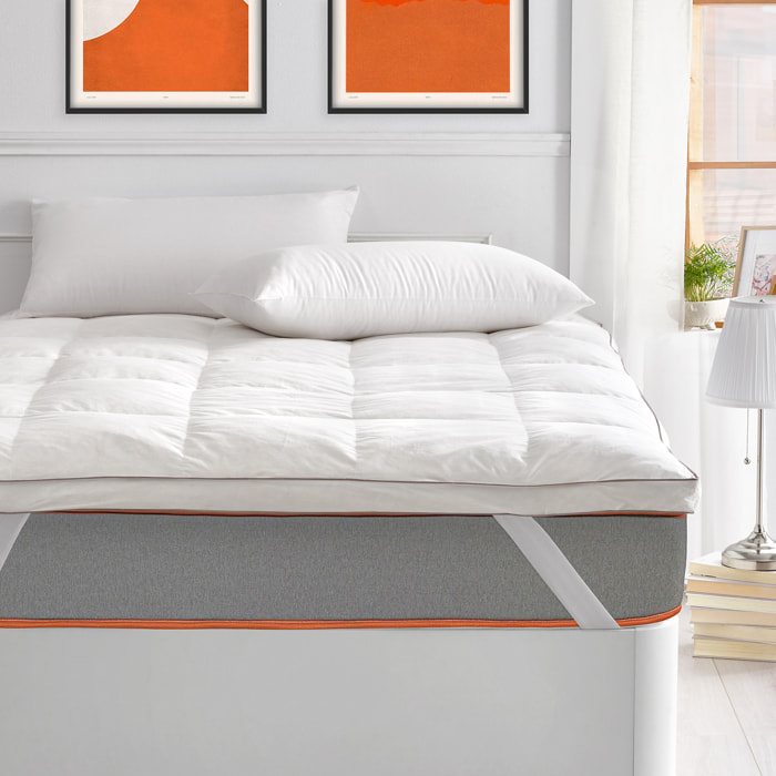 Topper Sobrecolchón Pluma y Plumón 7cm Confort Hotel · WHAT THE SLEEP