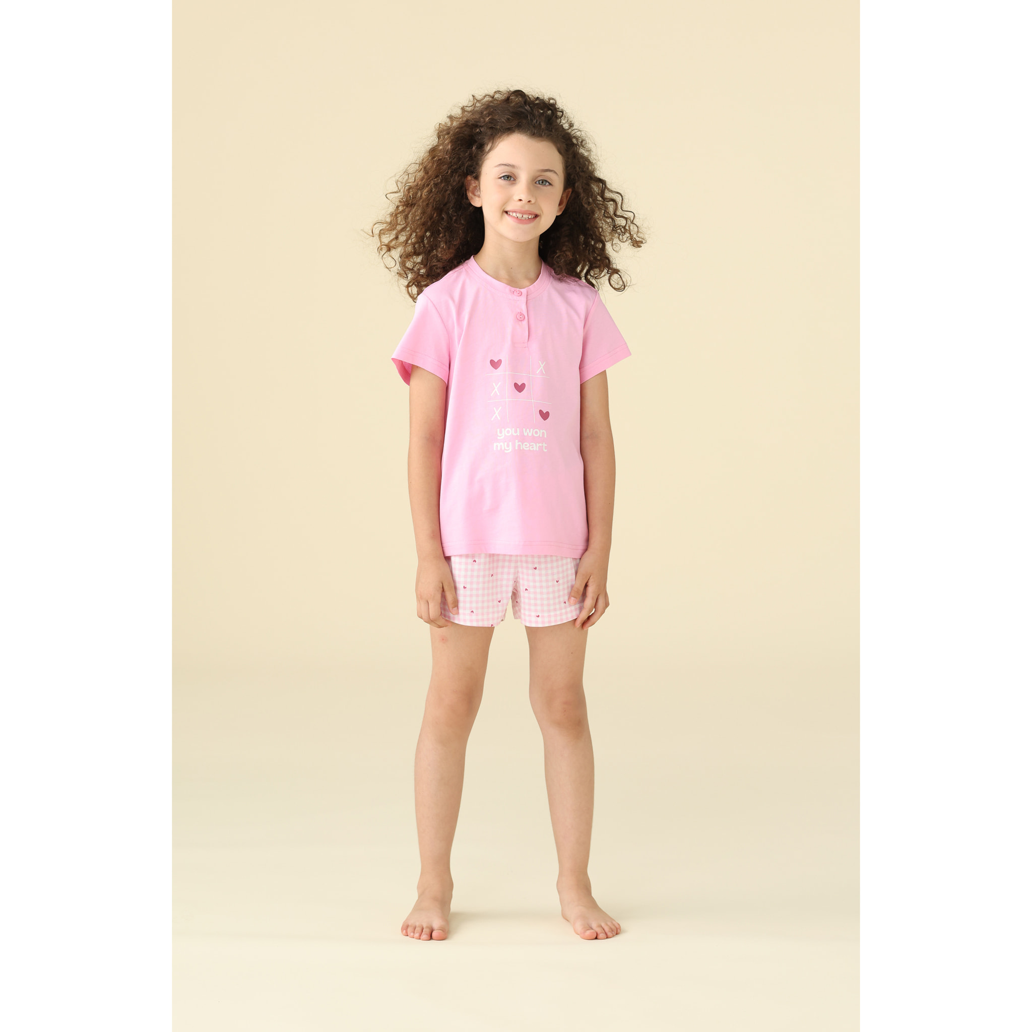 Pigiama bambina estivo in cotone. Noidinotte