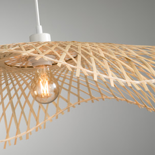 Suspension "Tess" - bambou et métal - D75 cm
