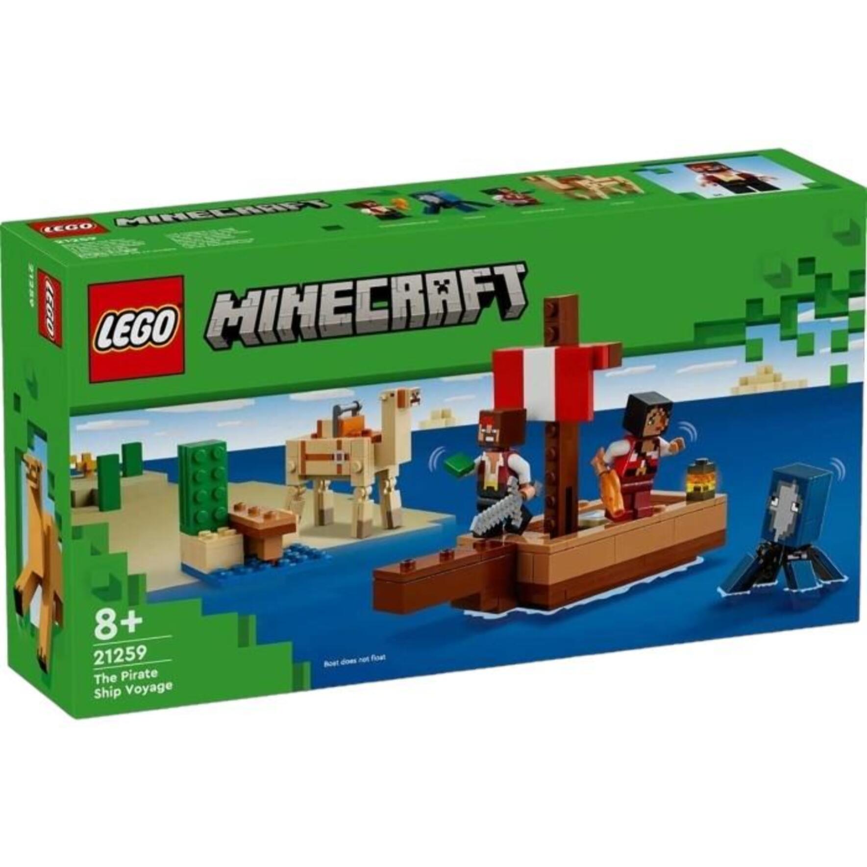 LEGO MINECRAFT 21259 - IL VIAGGIO DEL GALEONE DEI PIRATI