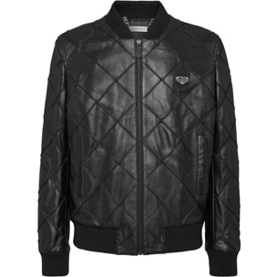 PHILIPP PLEIN Leather Bomber
