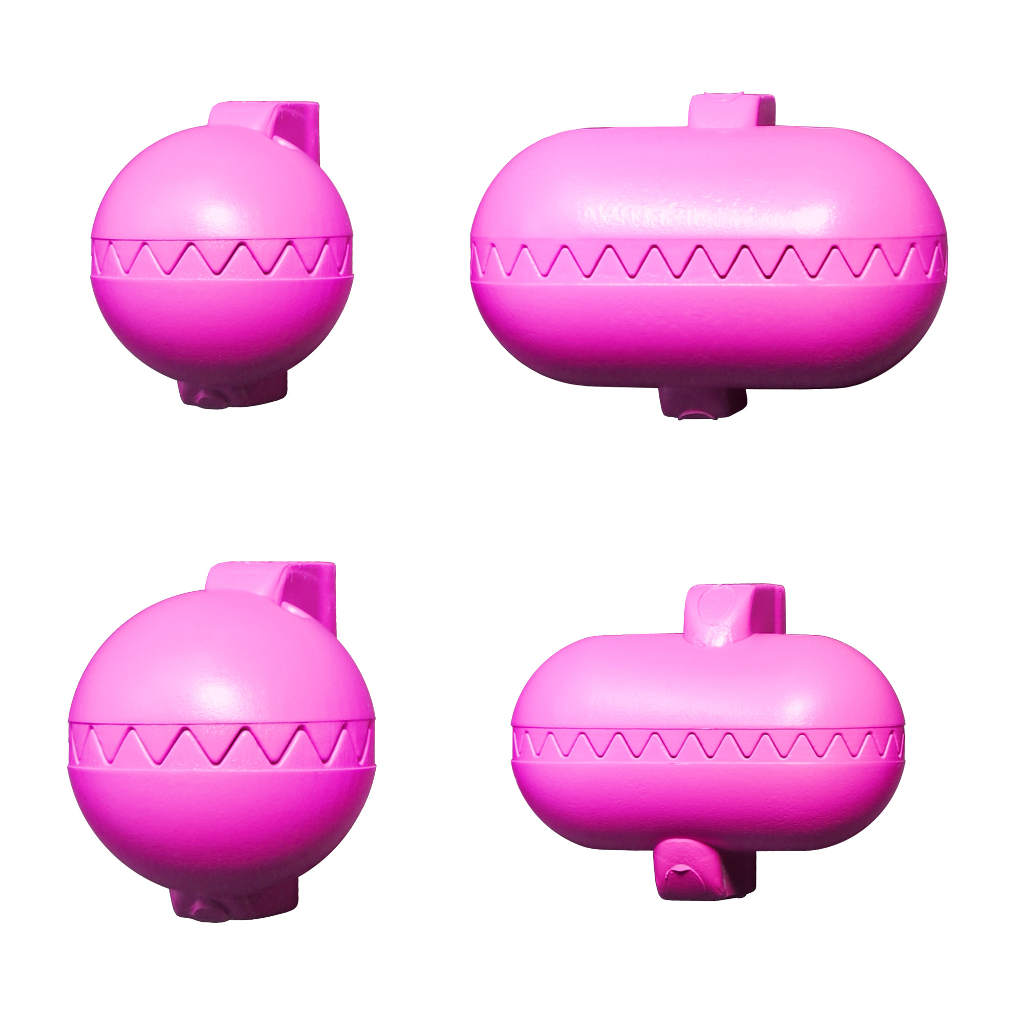 Utensilio multiuso con 4 moldes intercambiables , para croquetas, albóndigas, bolas, sushi, en color rosa de plástico - La croquetera: patentado y fab