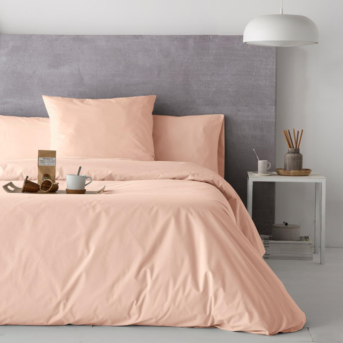 Housse de couette PURE en coton percale - corail - vendue seule