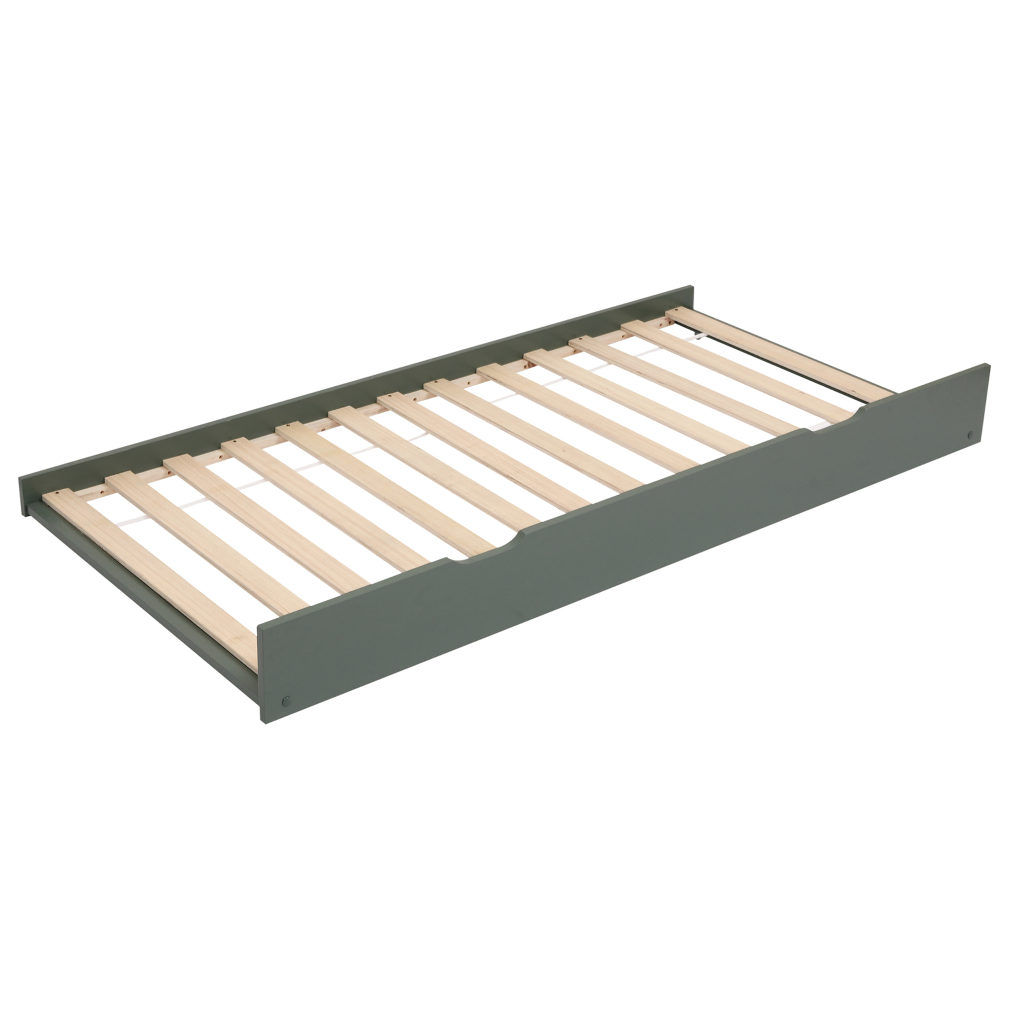Lit cabane gigogne pour enfant 190x90cm vert MARCEAU