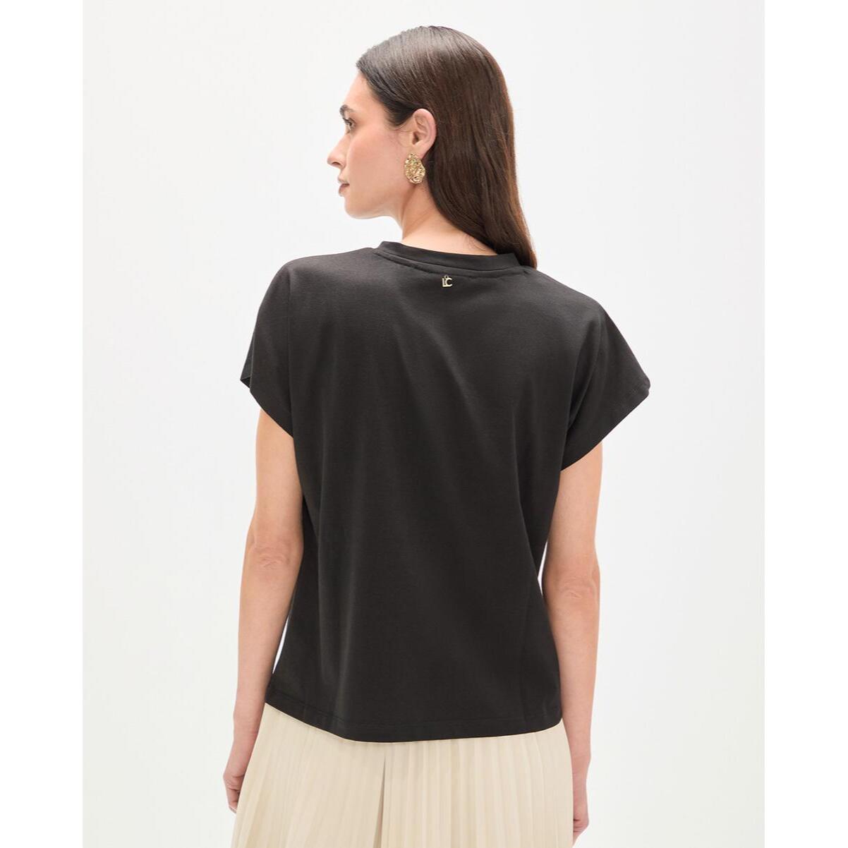 Maglietta pappagallo con piume