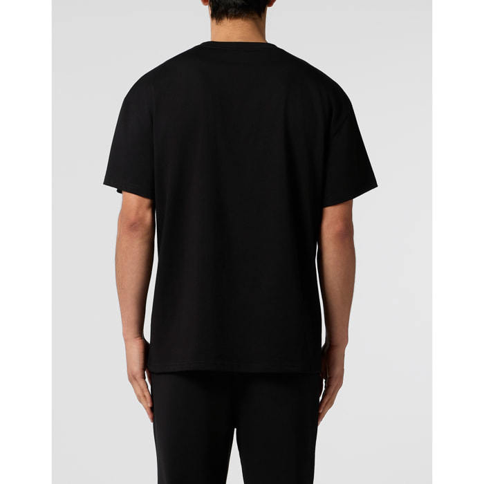 PLEIN SPORT Round Neck T-Shirt Multicolor Scratch