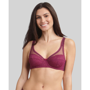 Sujetador con aro de encaje reciclado y tul