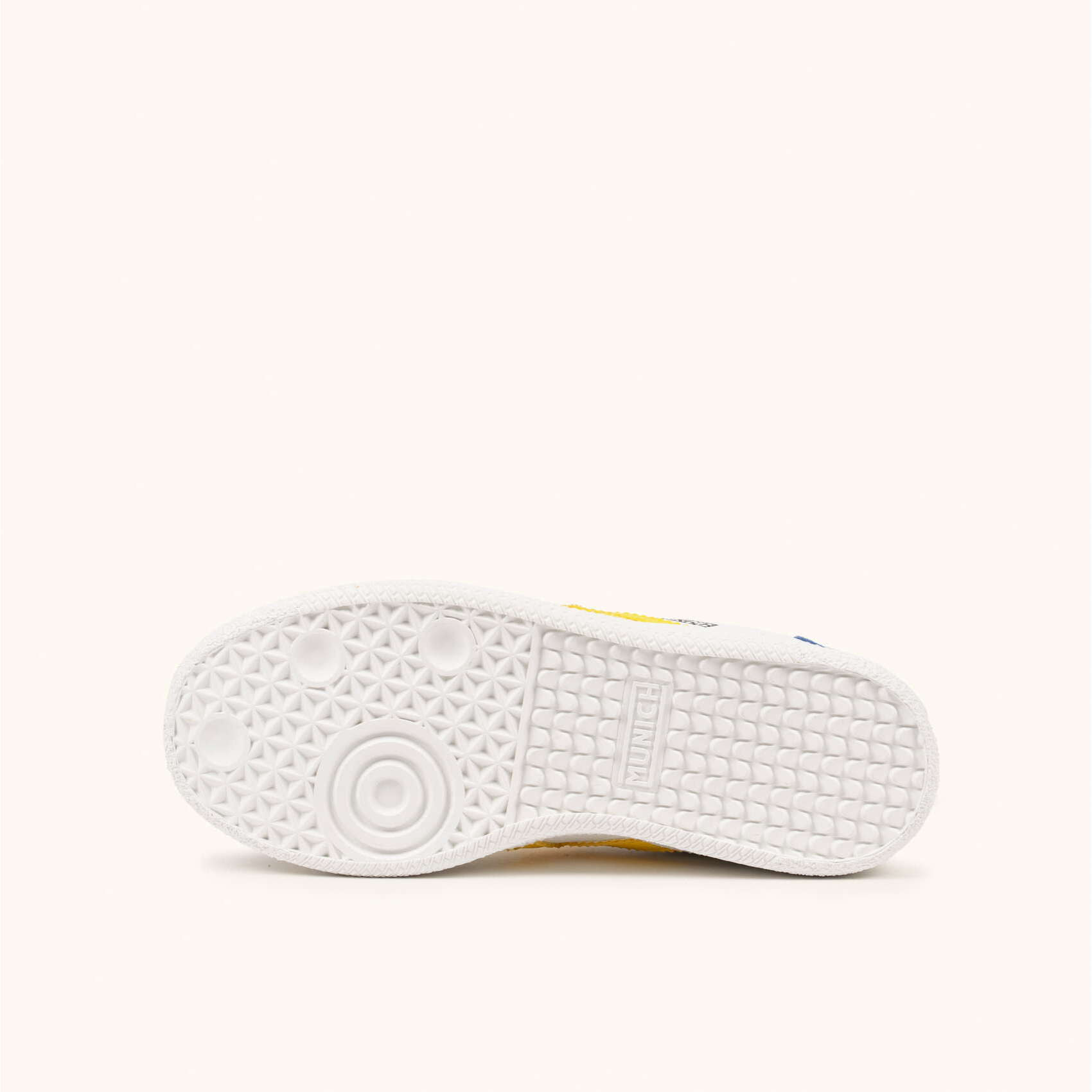 Zapatillas Infantiles Blancas con Cordones y Detalles en Amarillo y Azul MUNICH MINI BARRU 16