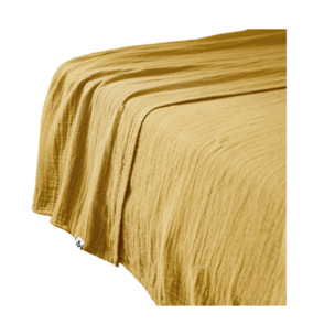 Drap plat en gaze de coton 240 x 300 cm - 11 coloris - GAIA