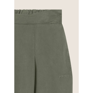 Pantaloni in Twill di Lyocell lunghezza cropped