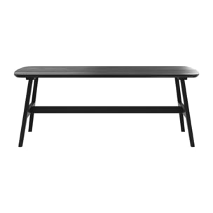 Table basse 120 cm en bois noir - Suly